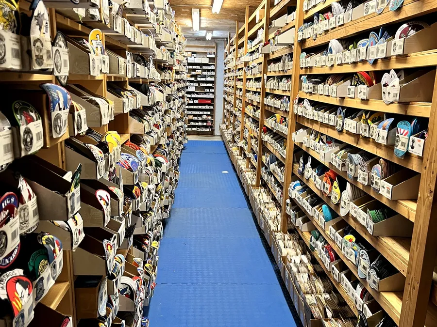 Popular Patch inventory aisle — thousands of patch products